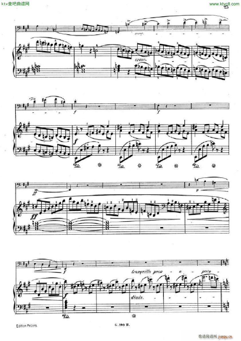 Hummel Sonata for cello and piano(����V)23