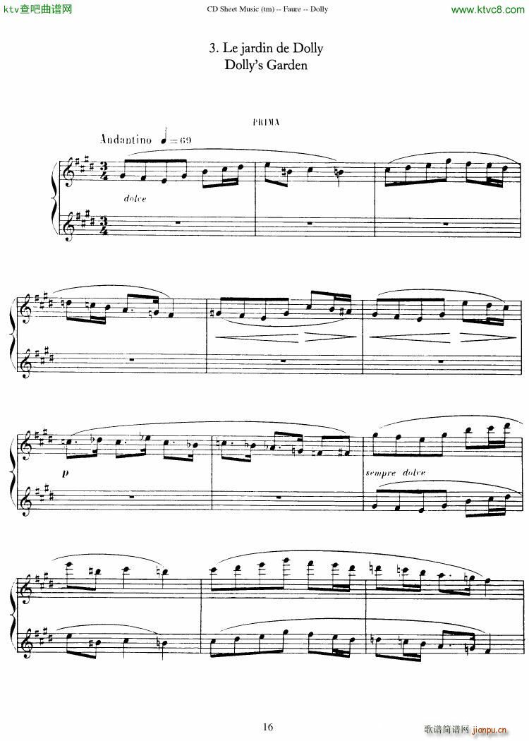 Faur�� op 56 Dolly Suite(����V)17