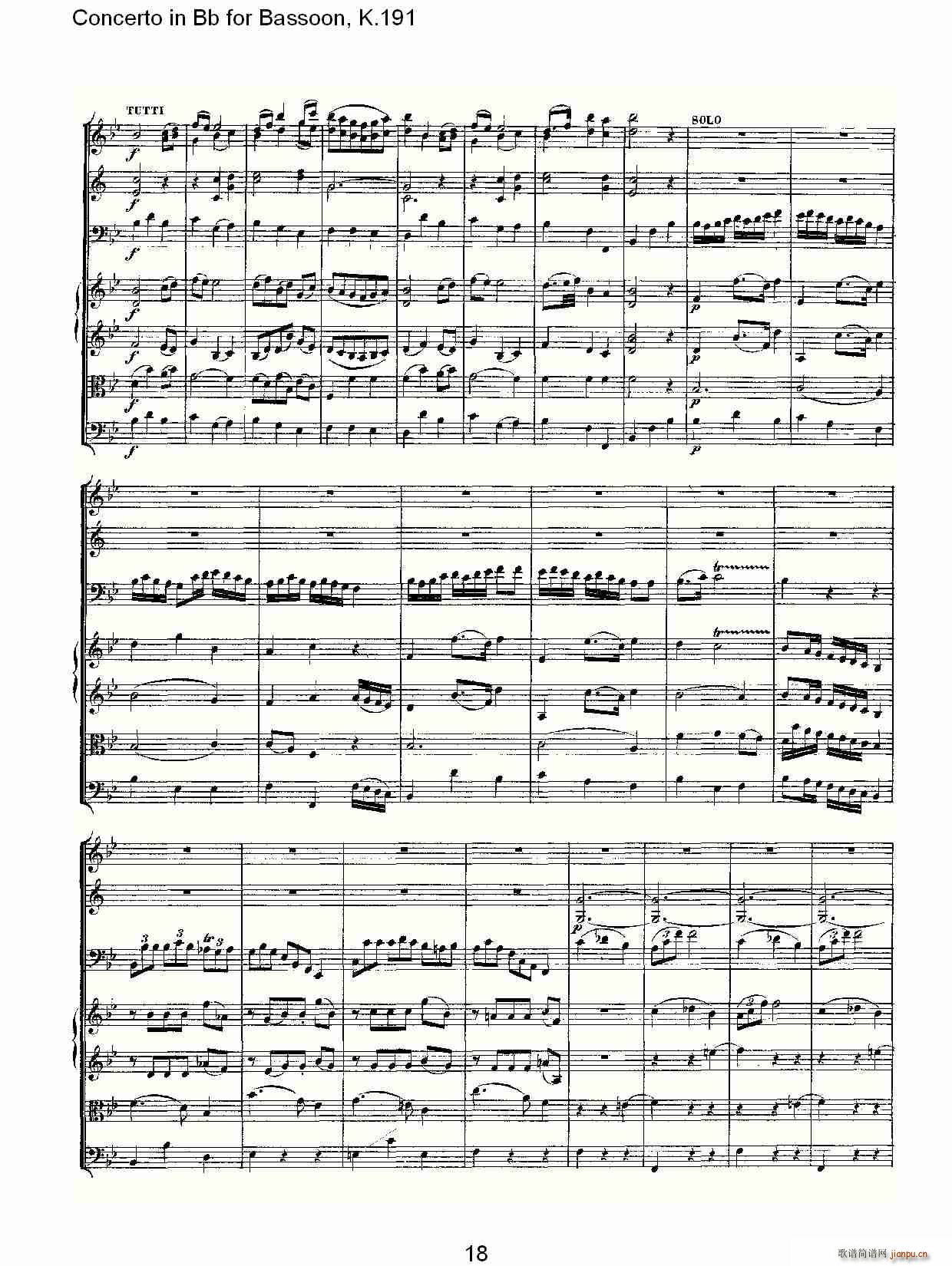 Concerto in Bb for Bassoon, K.191(ʮ�ּ�����)19