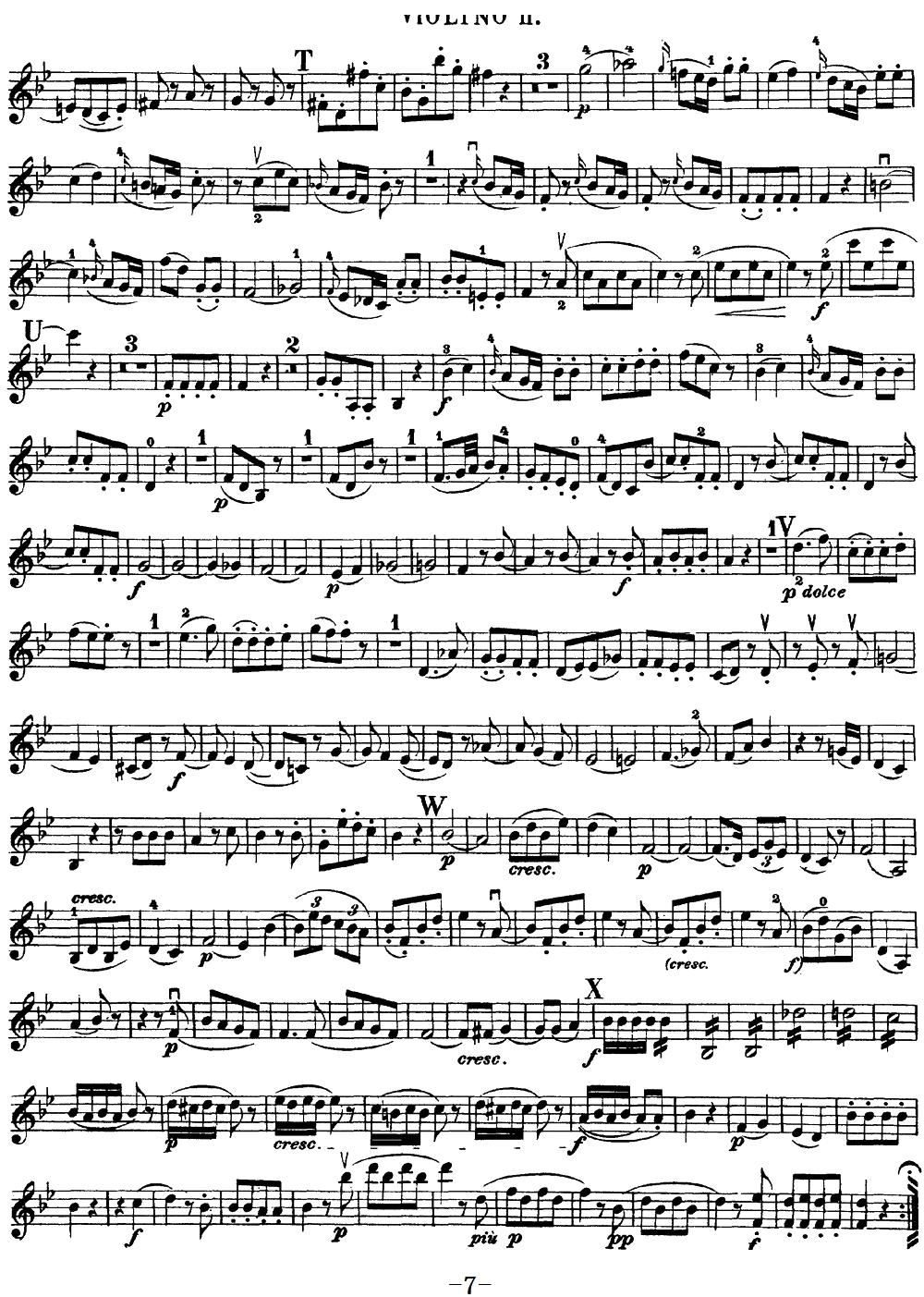 Mozart Quartet No 17 in Bb Major K 458 Violin 2(ʮ�ּ�����)7