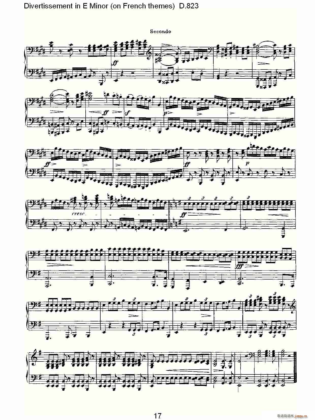 Divertissement in E Minor(ʮ�ּ�����)16