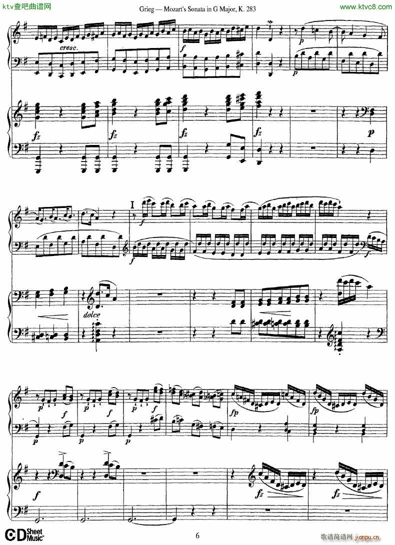 Grieg Sonata K 582 Mozart 2nd Piano Grieg(����V)6