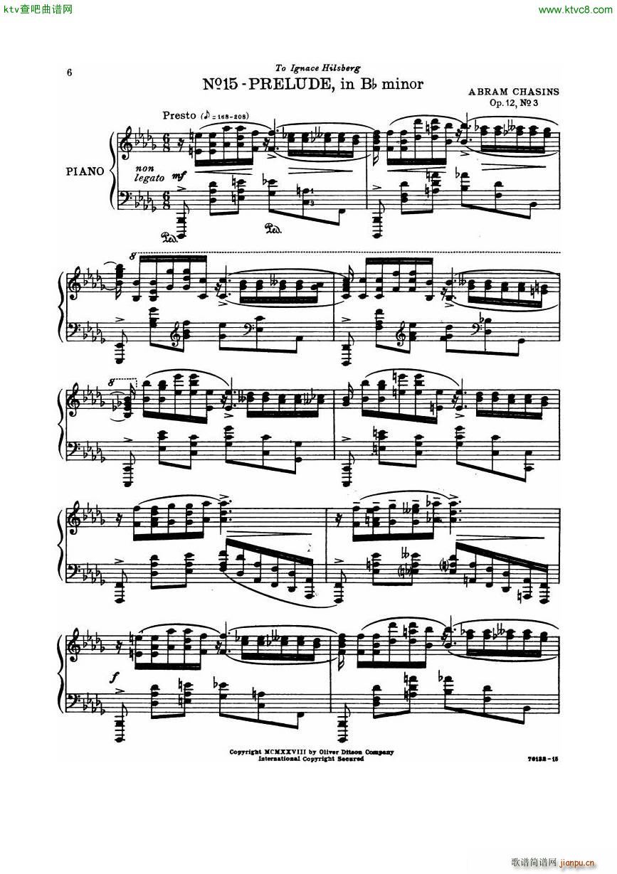 Chasins 12 6 Preludes Book3(����V)11