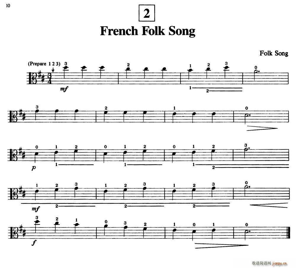 French Folk Song ������(ʮ�ּ�����)1