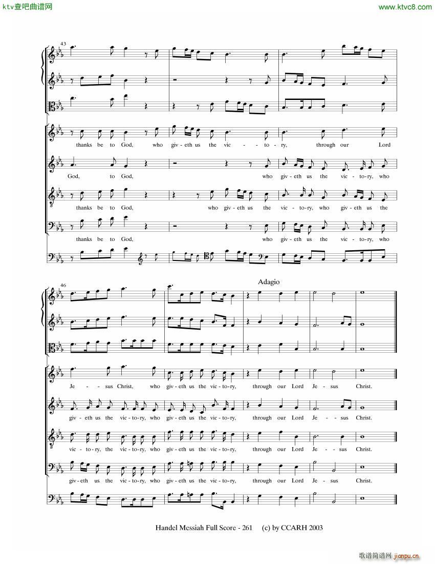 G F Handel Messiah Open Score ��(����V)20