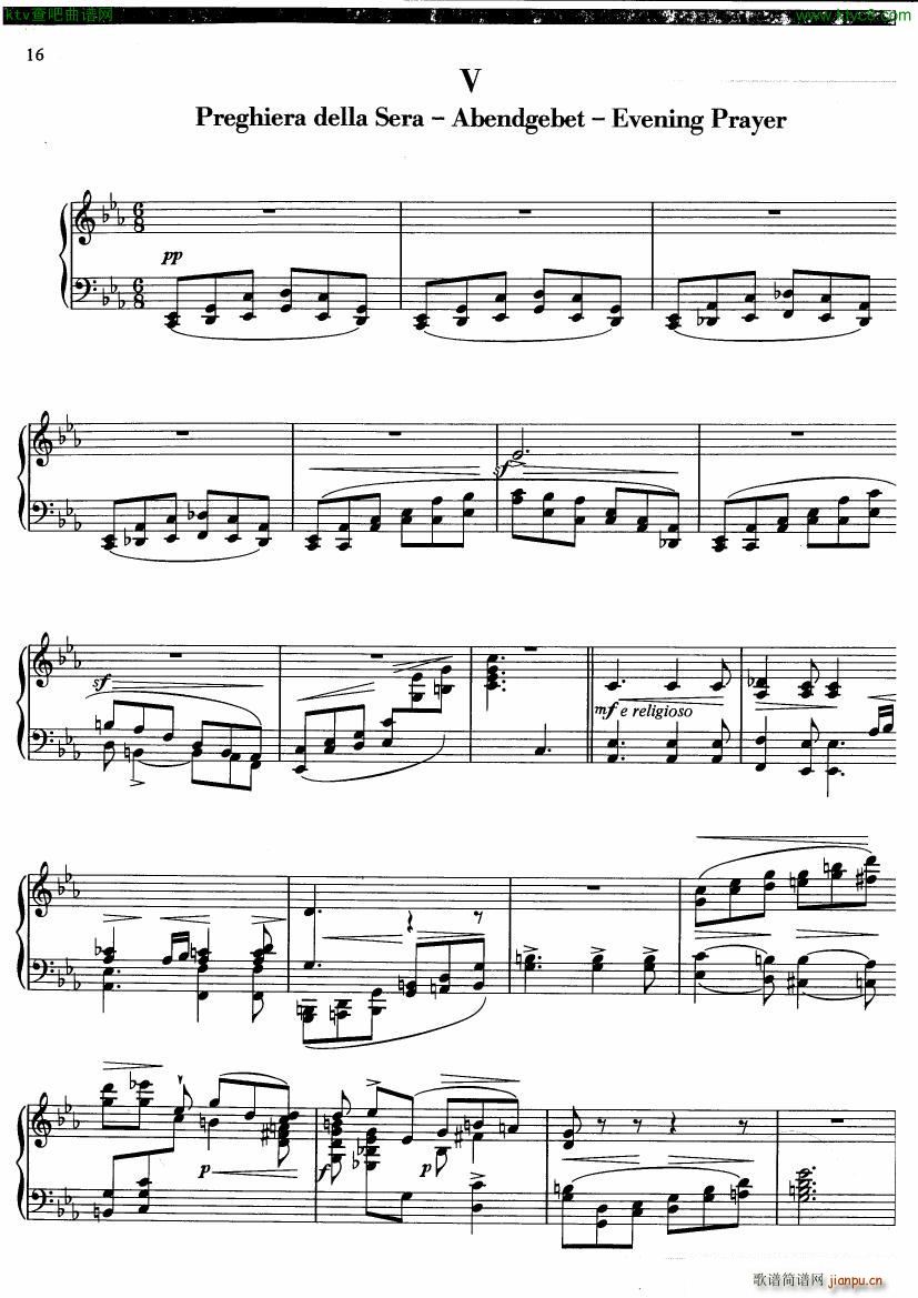 Busoni Suite Campestre for Piano(����V)13