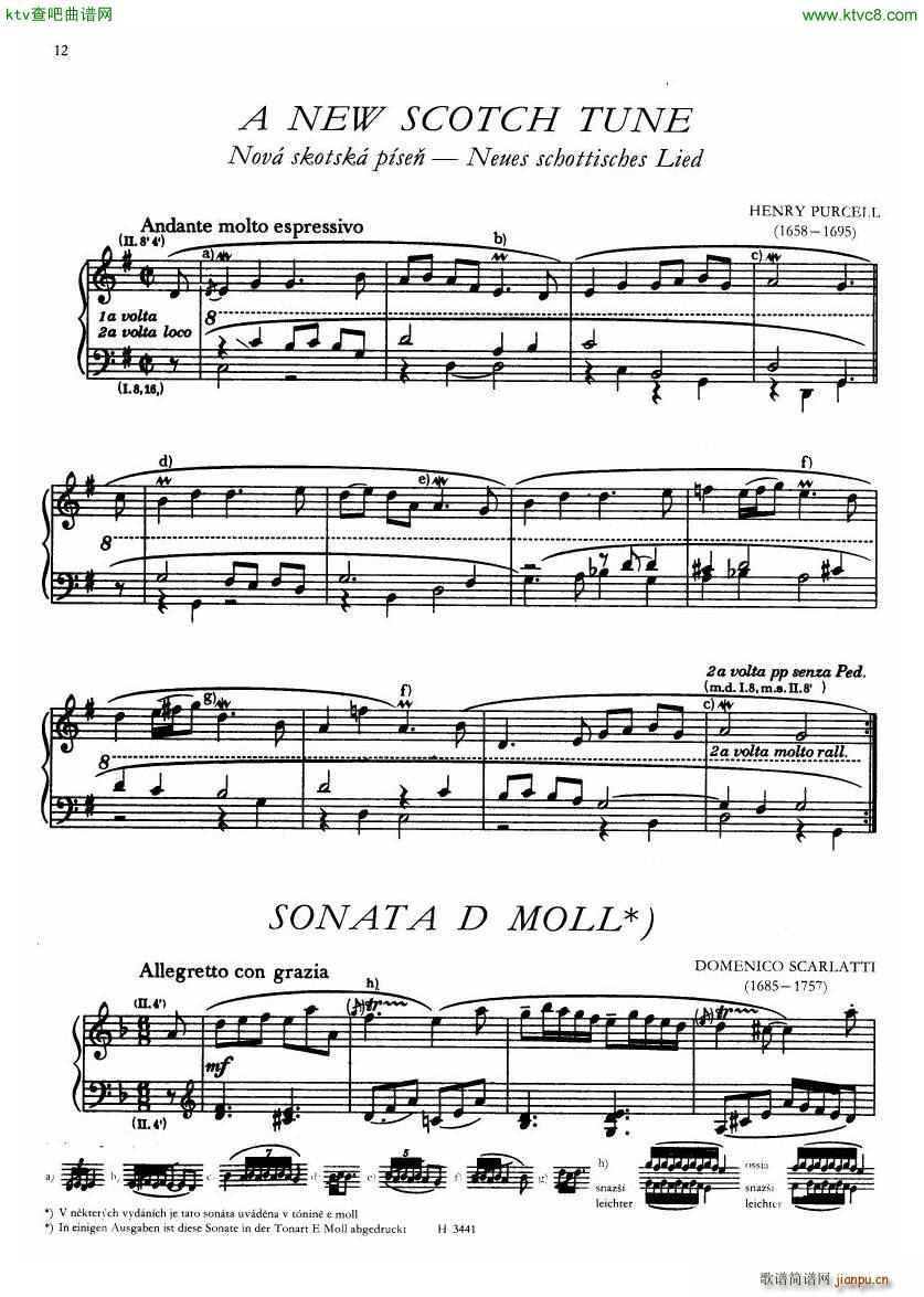 Baroque compositions for cembalo ed Ruzickova(����V)12