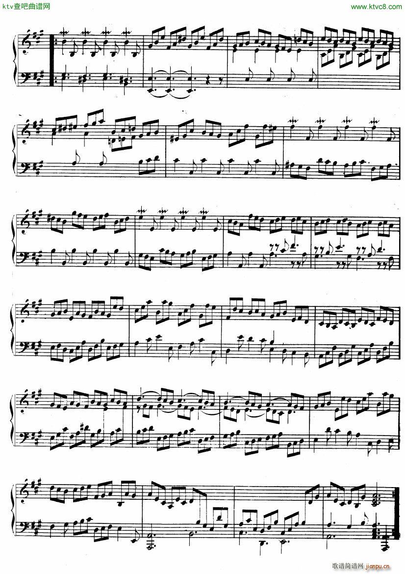 Handel Suite in A major G1 4(����V)5