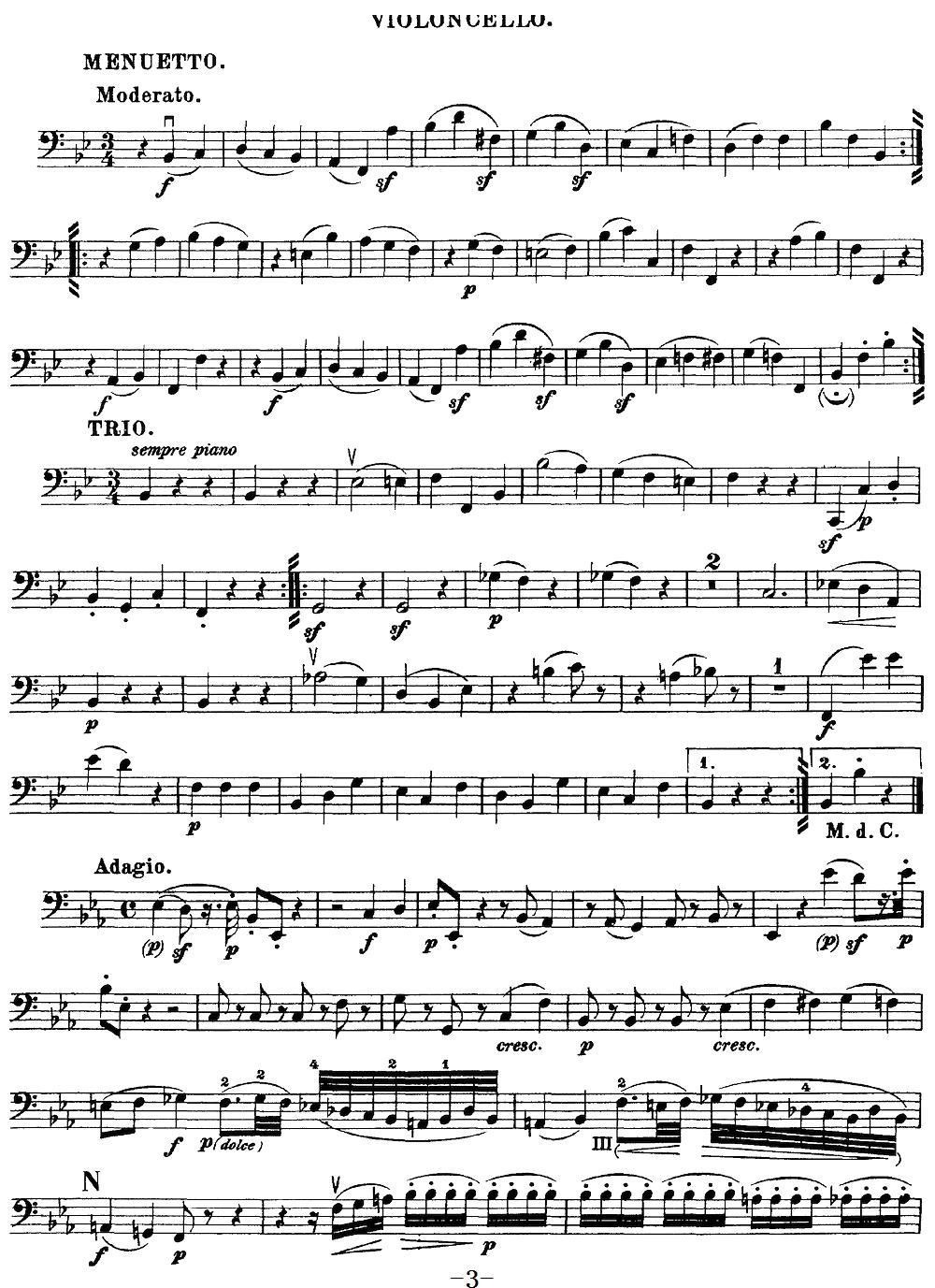 Mozart Quartet No 17 in Bb Major K 458 Cello(ʮ�ּ�����)3