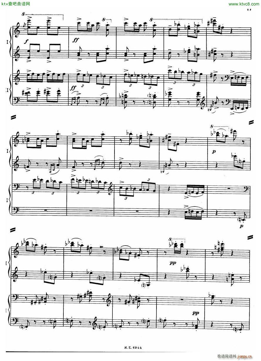 Auric Partita for two pianos(����V)17